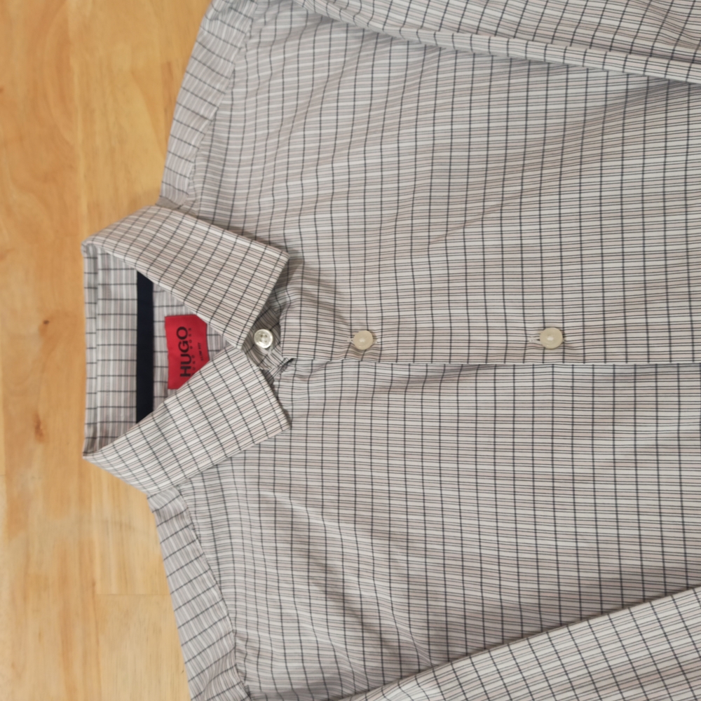Hugo Boss Women's s Dress Checkered Shirt